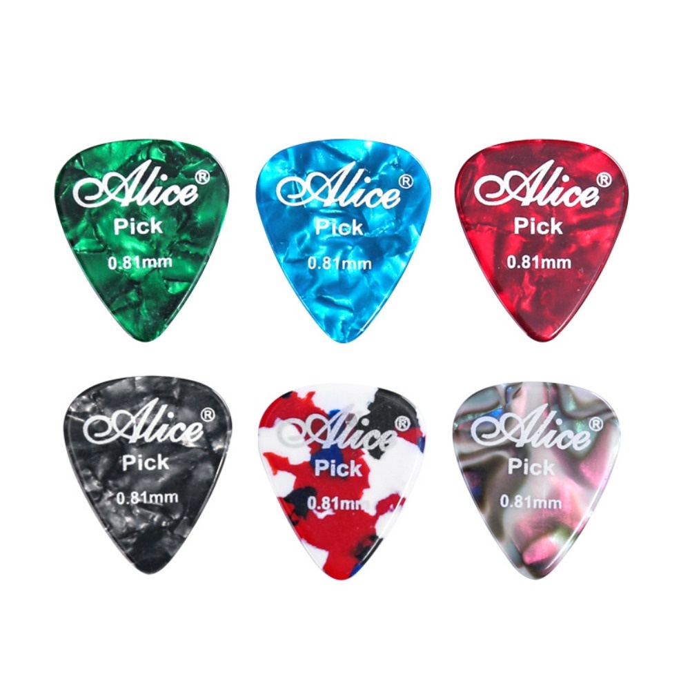 Electric Guitar Pick Pack - 5ชิ้นปิ๊กกีต้าร์เลือกเพลงอะคูสติกเบสไฟฟ้าแผ่นดีดตัวกลางกีตาร์อุปกรณ์ความหนา0.46/0.71/0.81/0.96/1.2/1.5