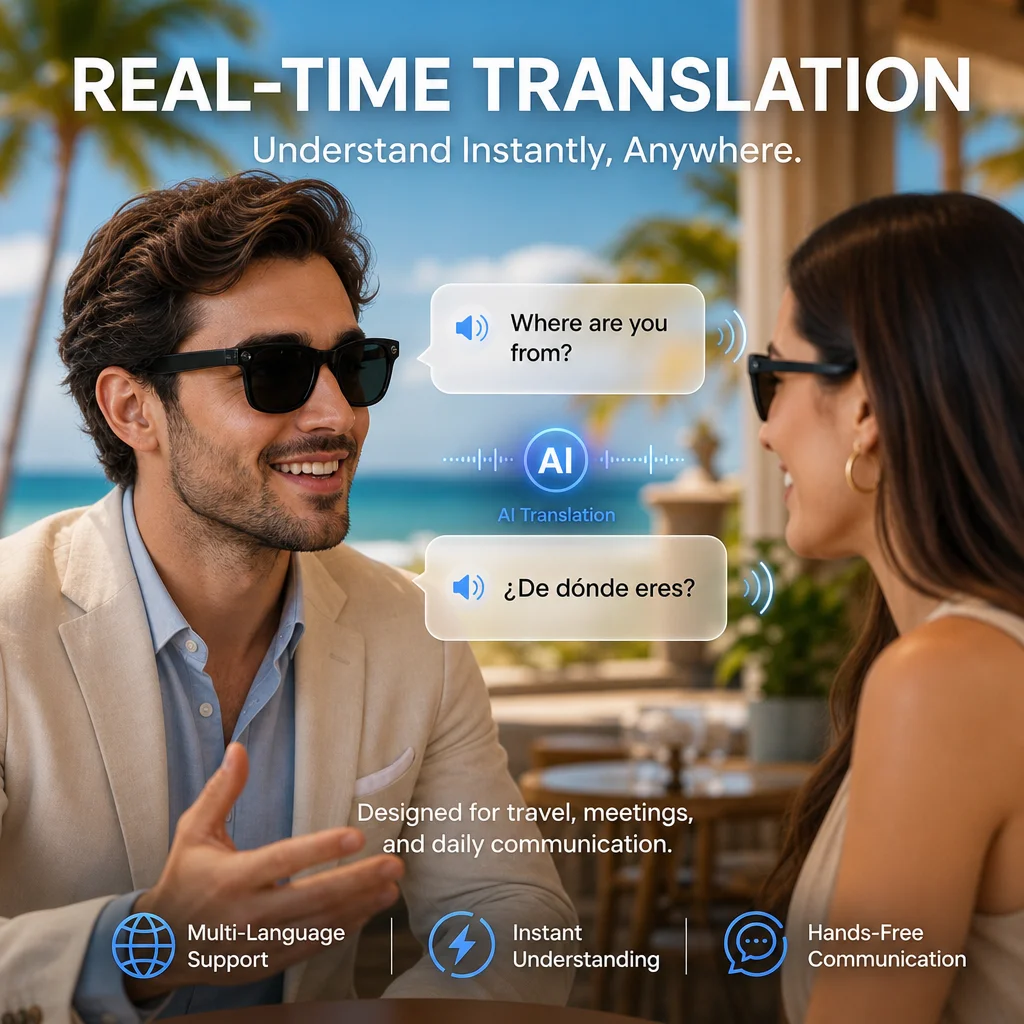 แว่นตา AI รุ่นใหม่ปี 2026 กล้อ - Audio Music Arabic บทวิจารณ์และราคา