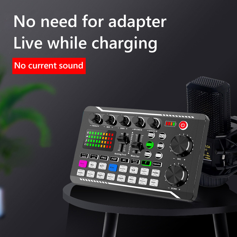 F998 การ์ดเสียงสดจูนเนอร์เสียง - Audio Music Voice Changer บทวิจารณ์และราคา