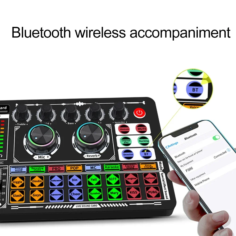 มิกเซอร์เสียง USB การ์ดเสียงสด - Audio Music Voice Changer บทวิจารณ์และราคา