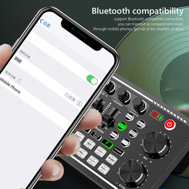 F998การ์ดเสียงสดเครื่องผสมเสีย - Audio Music Voice Changer บทวิจารณ์และราคา