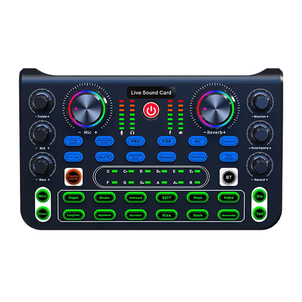 บอร์ดมิกเซอร์เสียง การ์ดเสียงส - Audio Music Voice Changer บทวิจารณ์และราคา