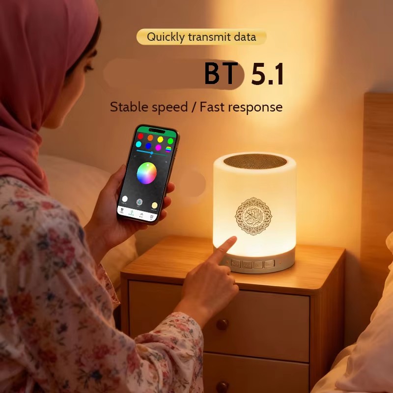 นาฬิกาอะซานอิสลามพร้อมลำโพงบลู - Audio Music Islamic บทวิจารณ์และราคา