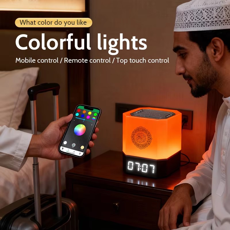 นาฬิกาอะซานมุสลิม โคมไฟกลางคืน - Audio Music Islamic บทวิจารณ์และราคา