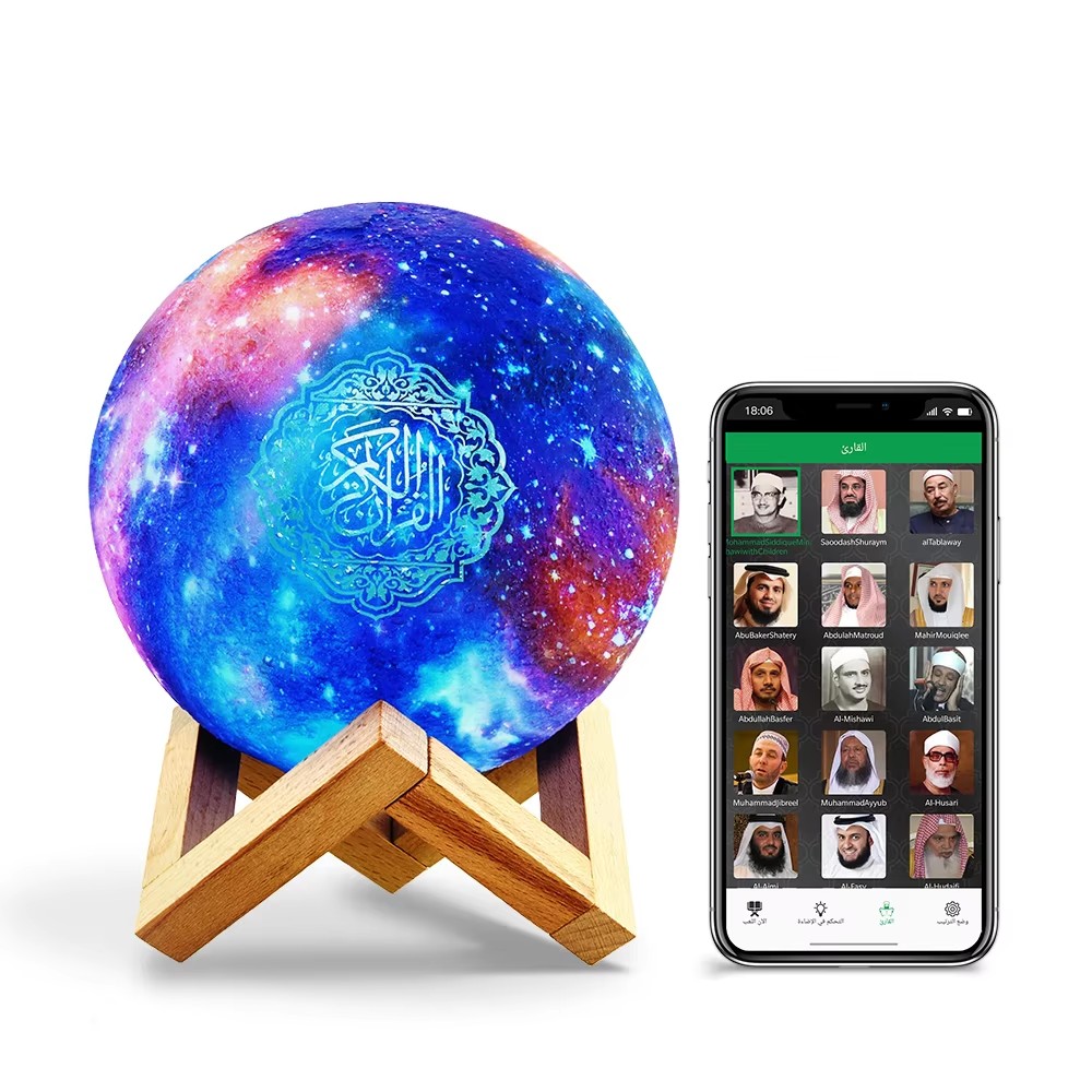 ลำโพงบลูทูธแบบพกพาพร้อมไฟกลางค - Audio Music Islamic บทวิจารณ์และราคา